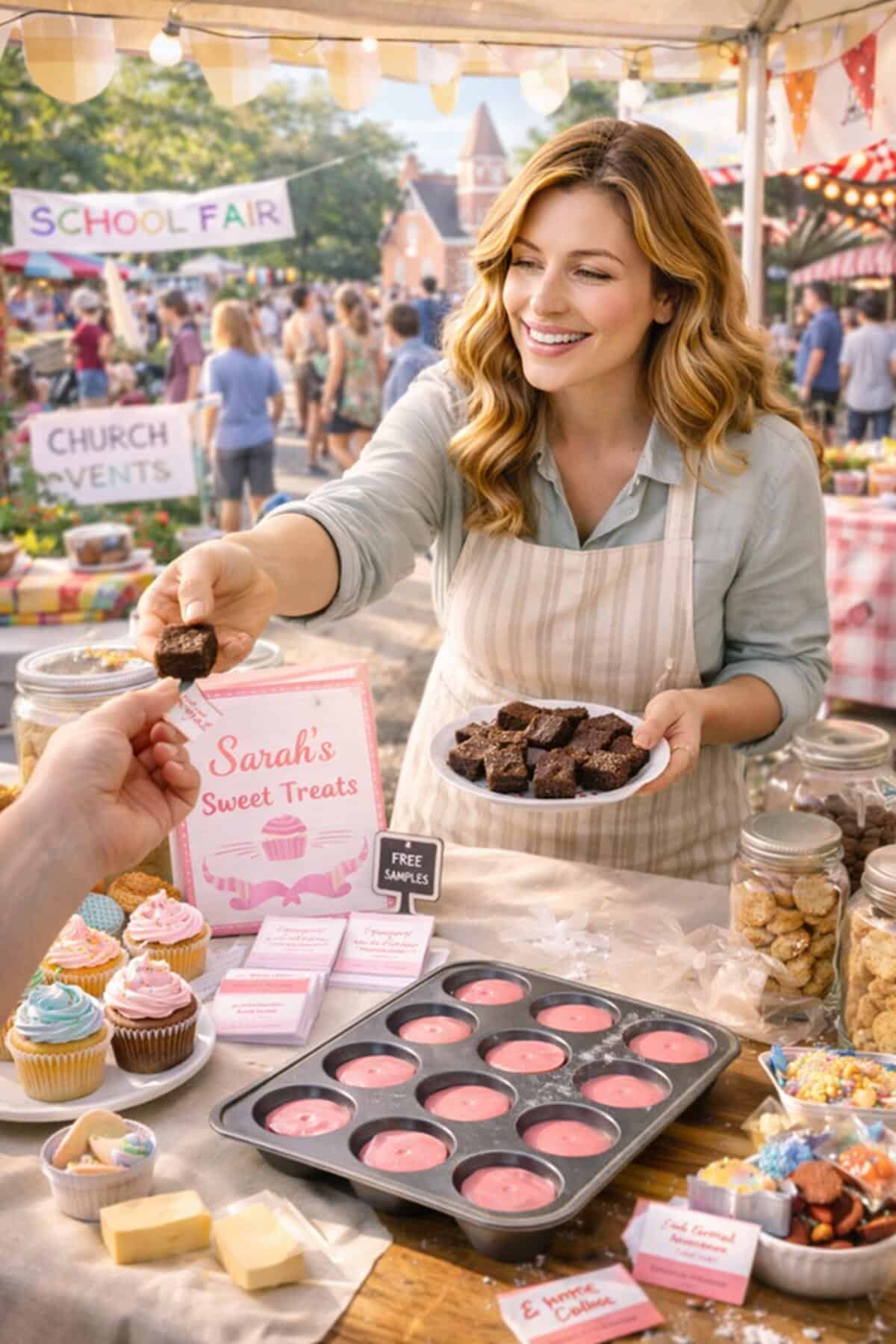 baking hobby -  leverage local markets and events