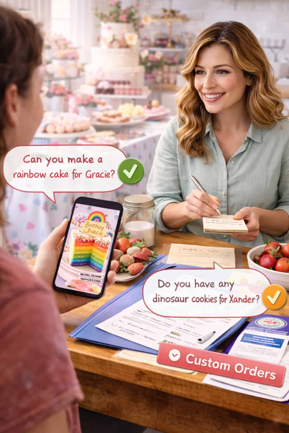 baking hobby - offer custom orders