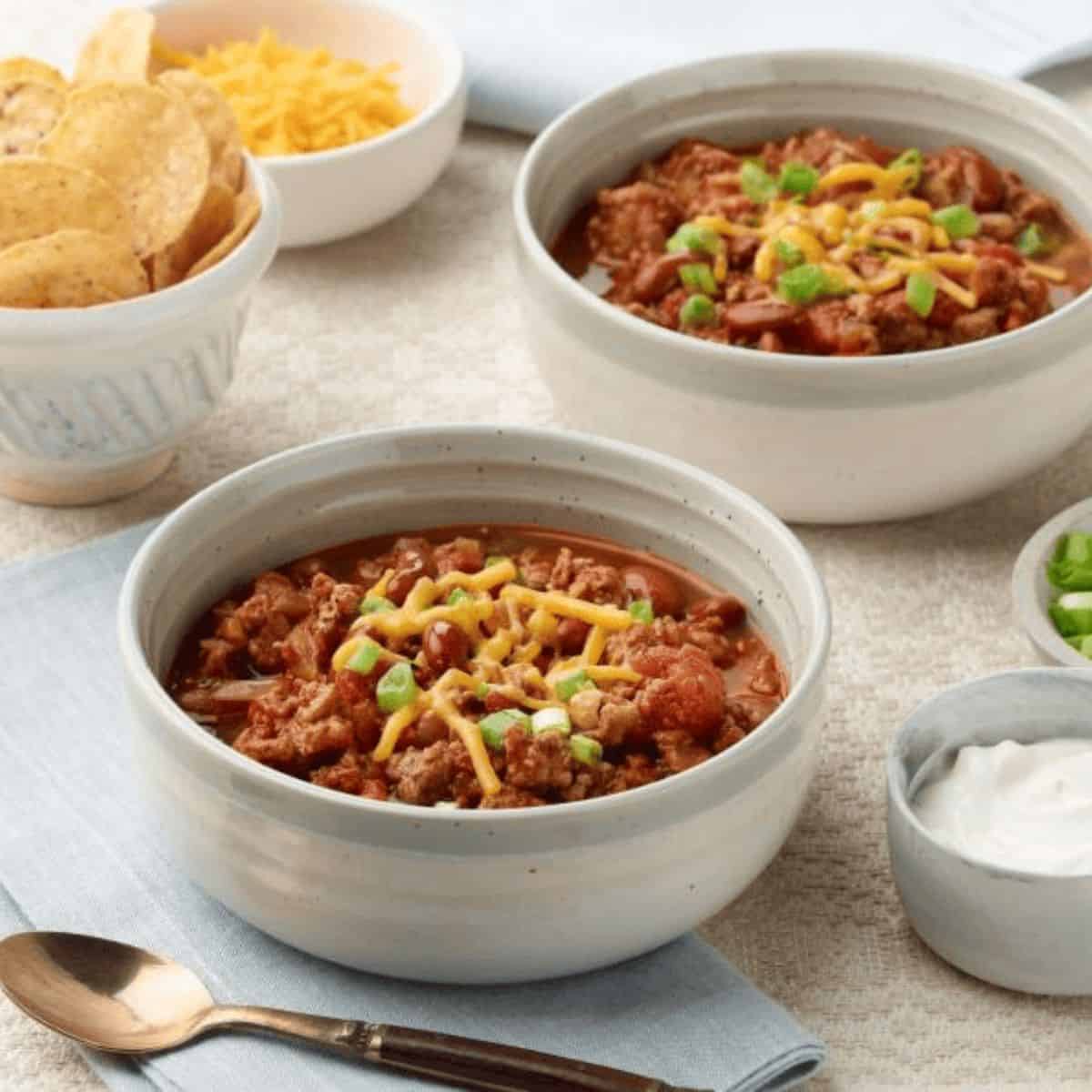 A yummy treat with 30-minute turkey chili. 