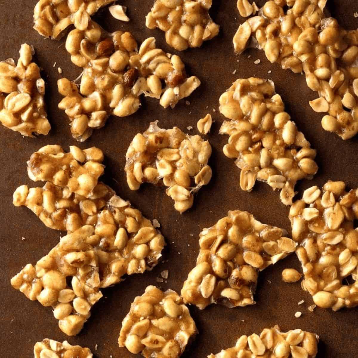 A scrumptious treat with cinnamon peanut brittle. 