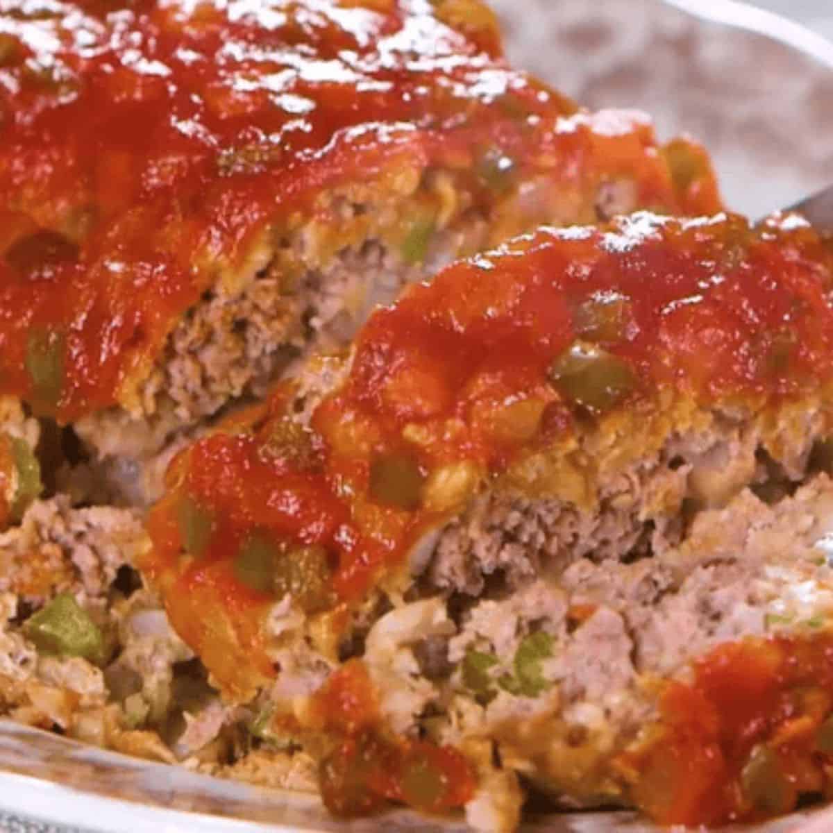 A delicious treat with easy boarding house meatloaf.