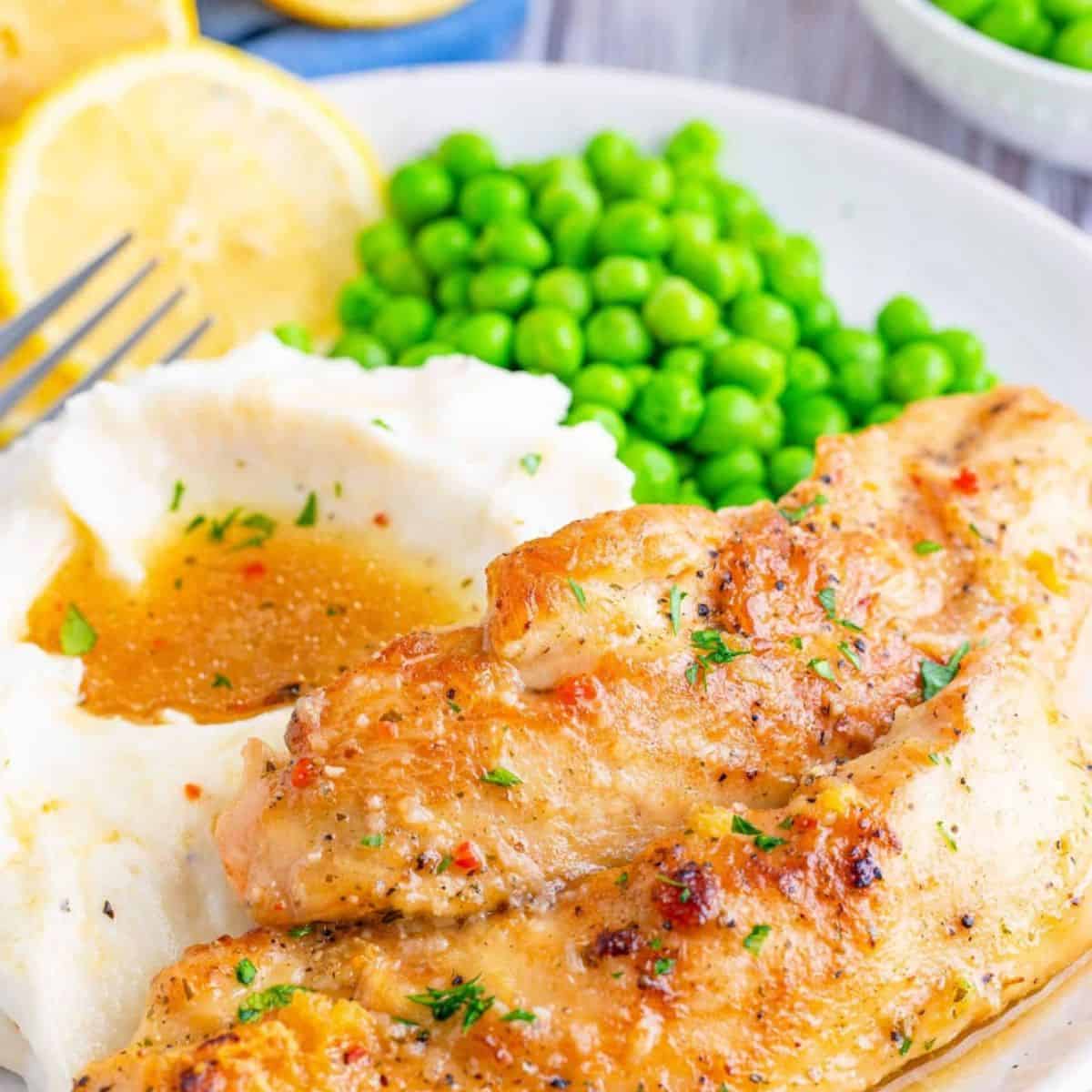 A yummy delight with lemon garlic crockpot chicken.