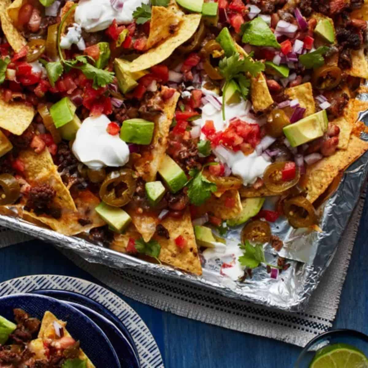A yummy and appetizing sheet pan nachos for you to enjoy!