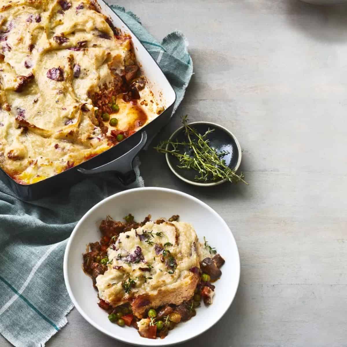 A cozy treat with simple shephard's pie. 