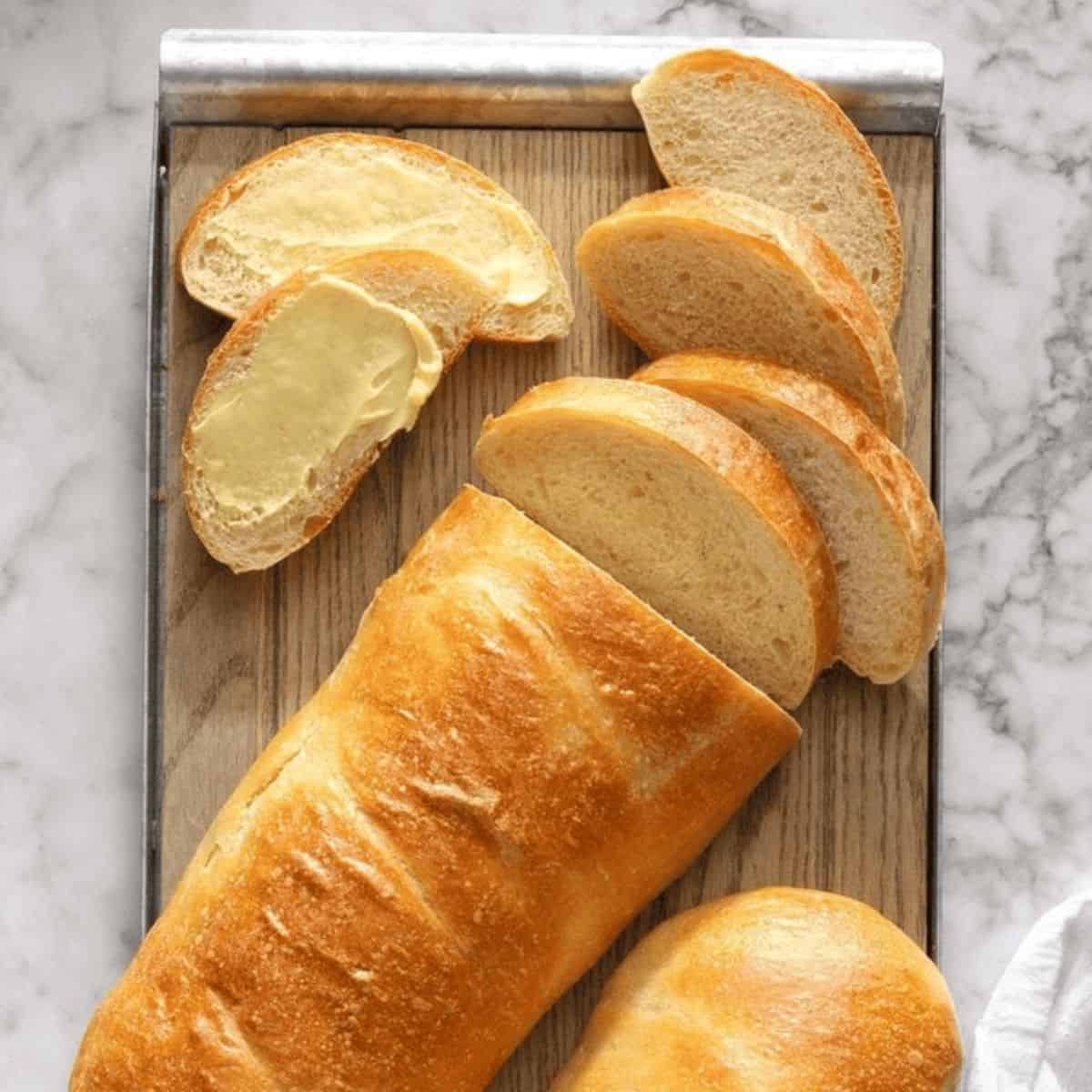 A simple and hassle-free sourdough french bread. 