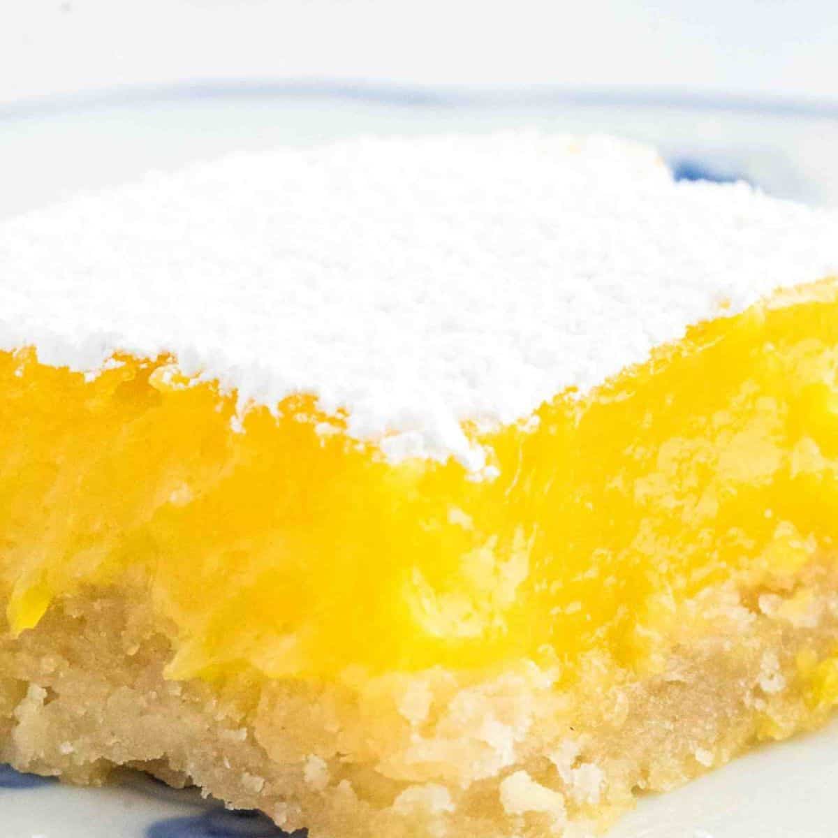 A delicious sourdough lemon bar for you to enjoy. 