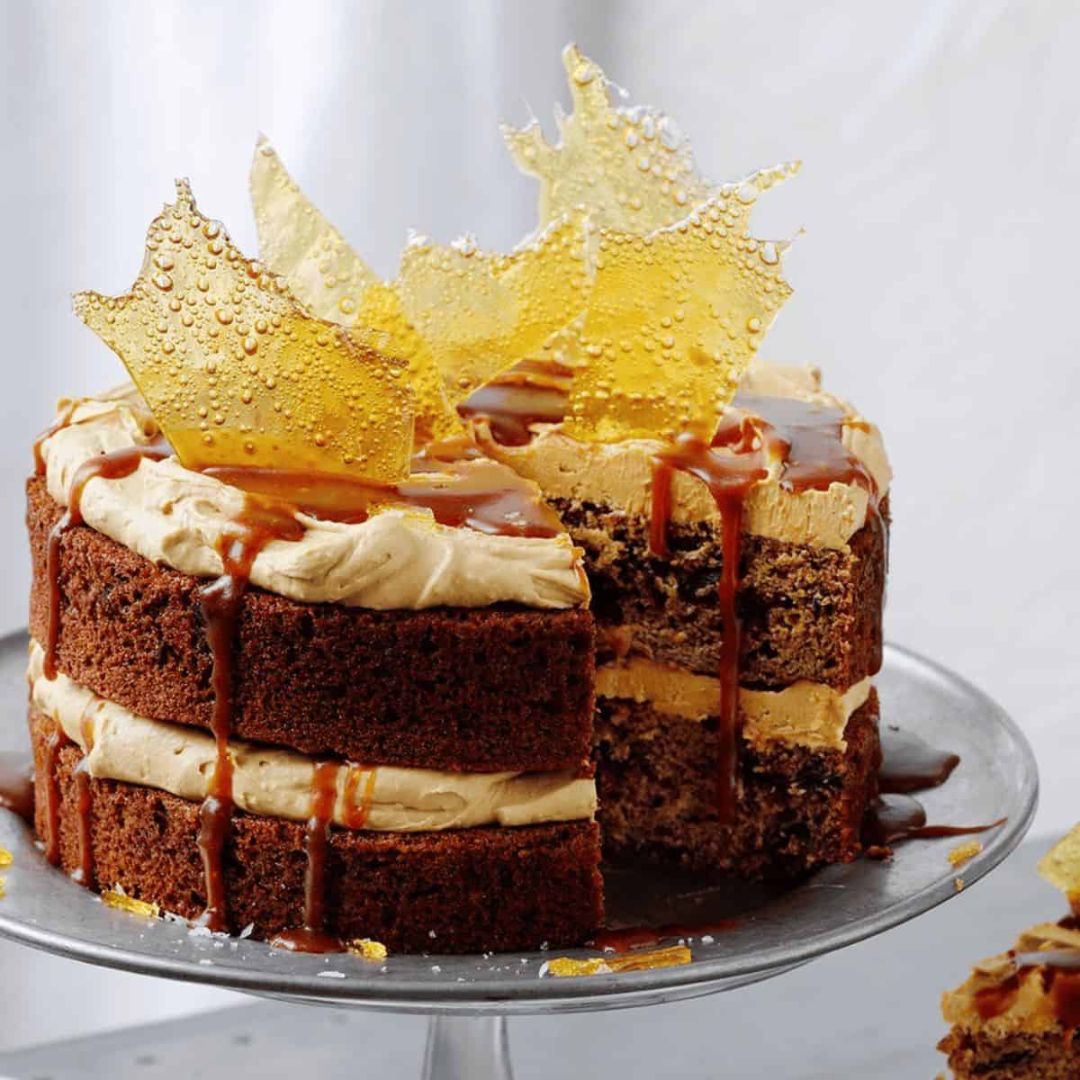 The best date dessert featuring sticky date cake with salted caramel buttercream.
