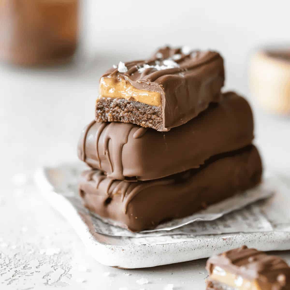 A scrumptious treat with vegan date mars bars.