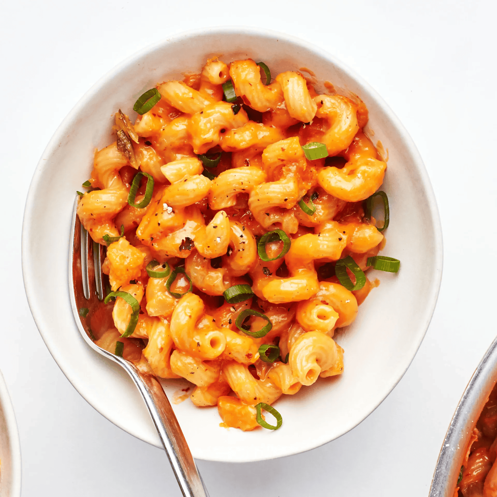 A delicious butternut squash recipe featuring one-pot kimchi with mac and cheese.