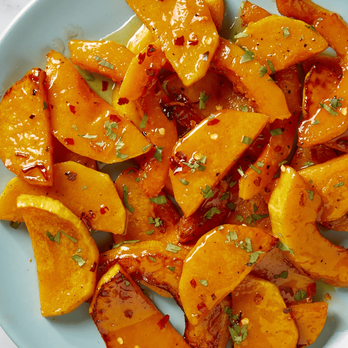 A yummy treat with honey butter glazed butternut squash.