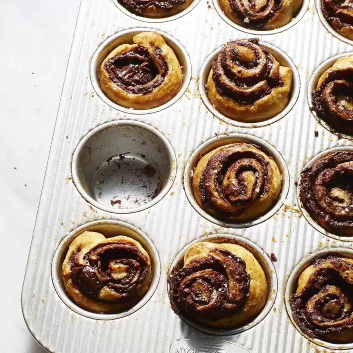 A yummy treat with brownie batter babka bites.
