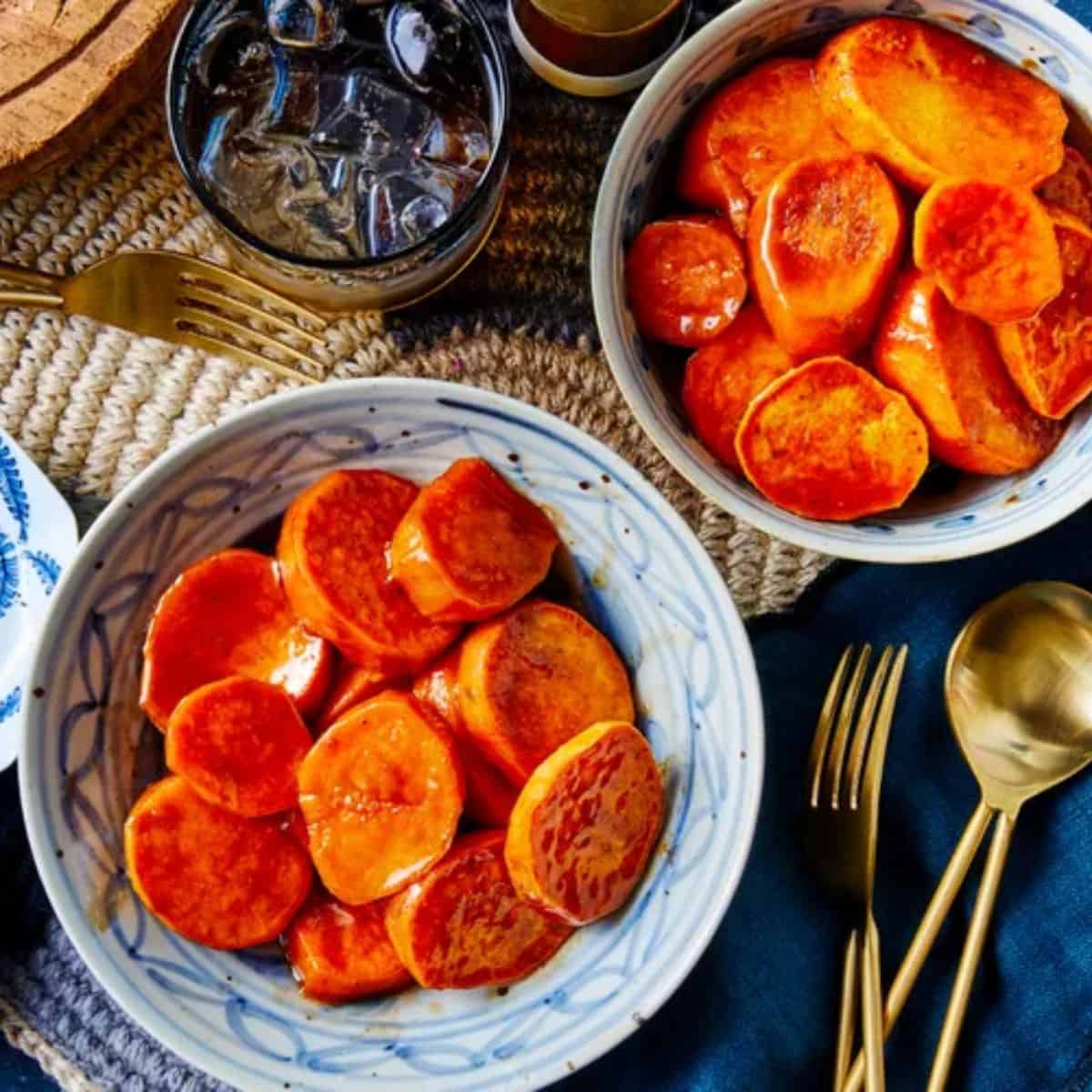 A yummy treat with classic candied sweet potatoes.