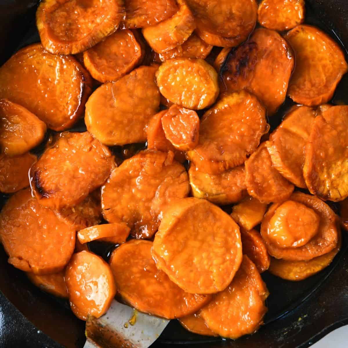 A yummy treat with southern candied sweet potatoes.