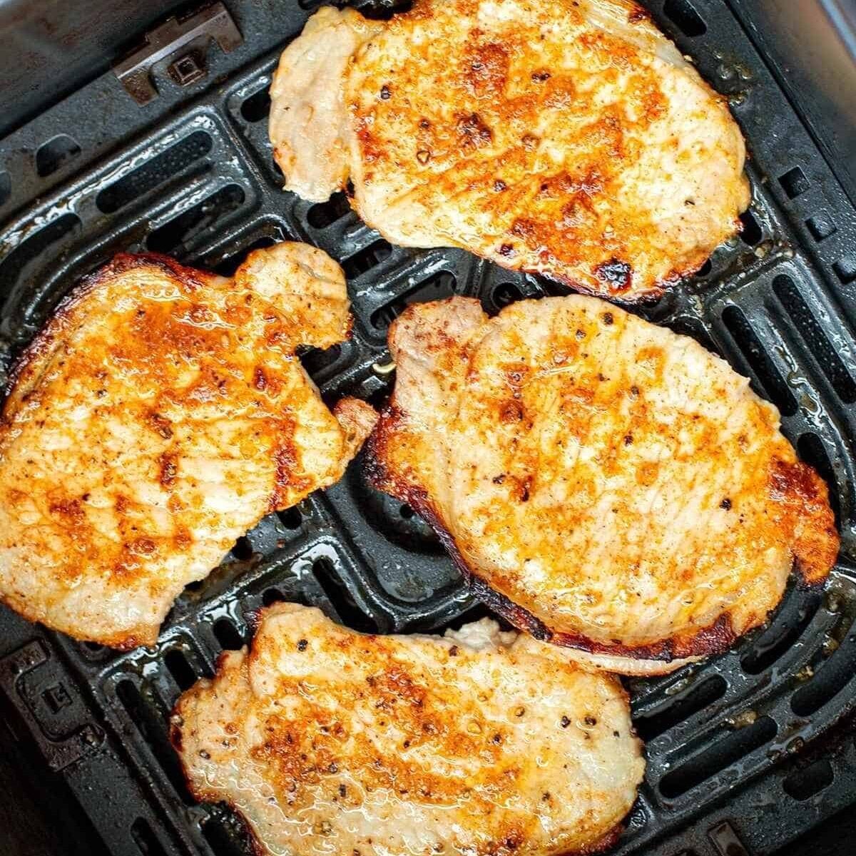 thin pork chops in an air fryer