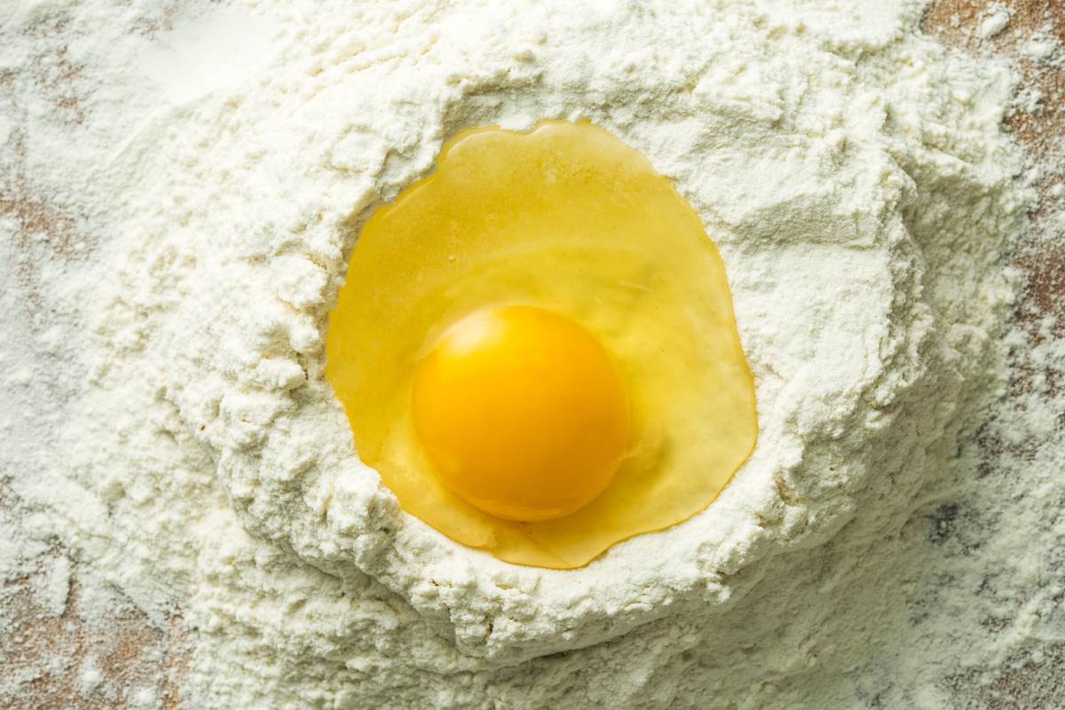 egg and flour