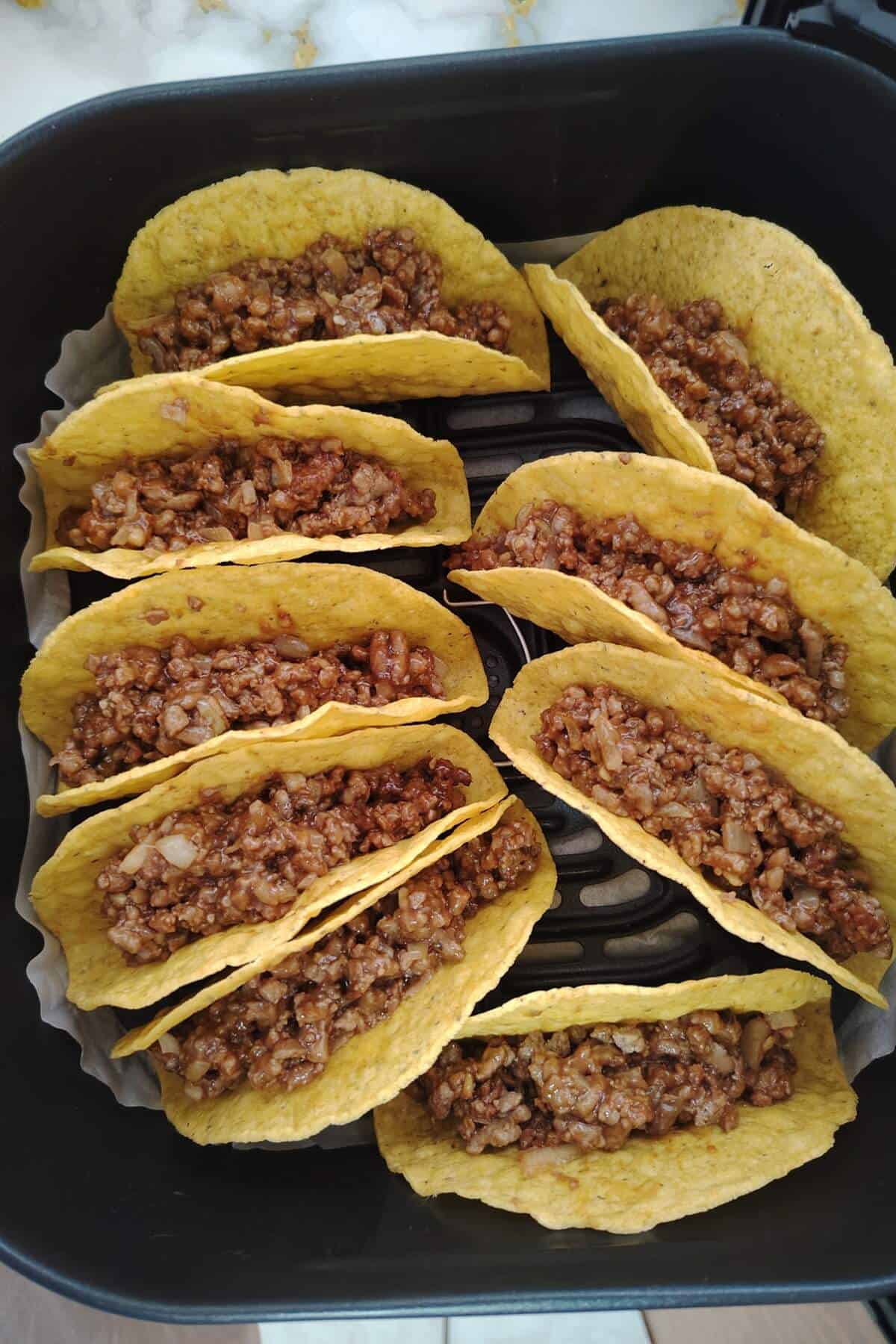 mince in air fryer with tacos