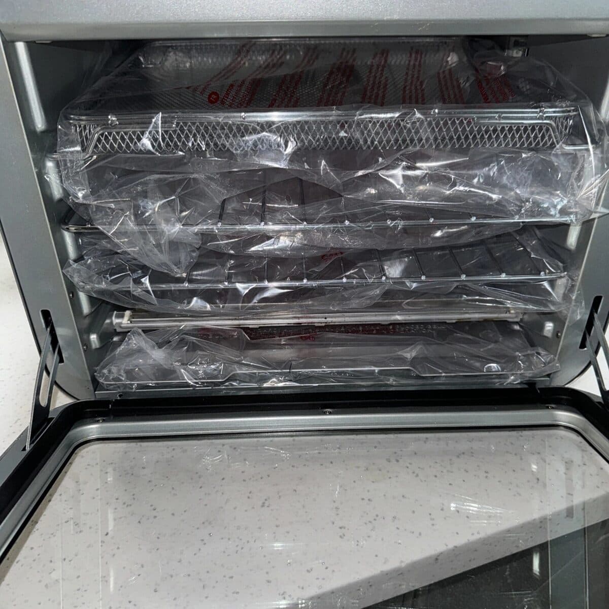 view inside ninja multifunctional oven