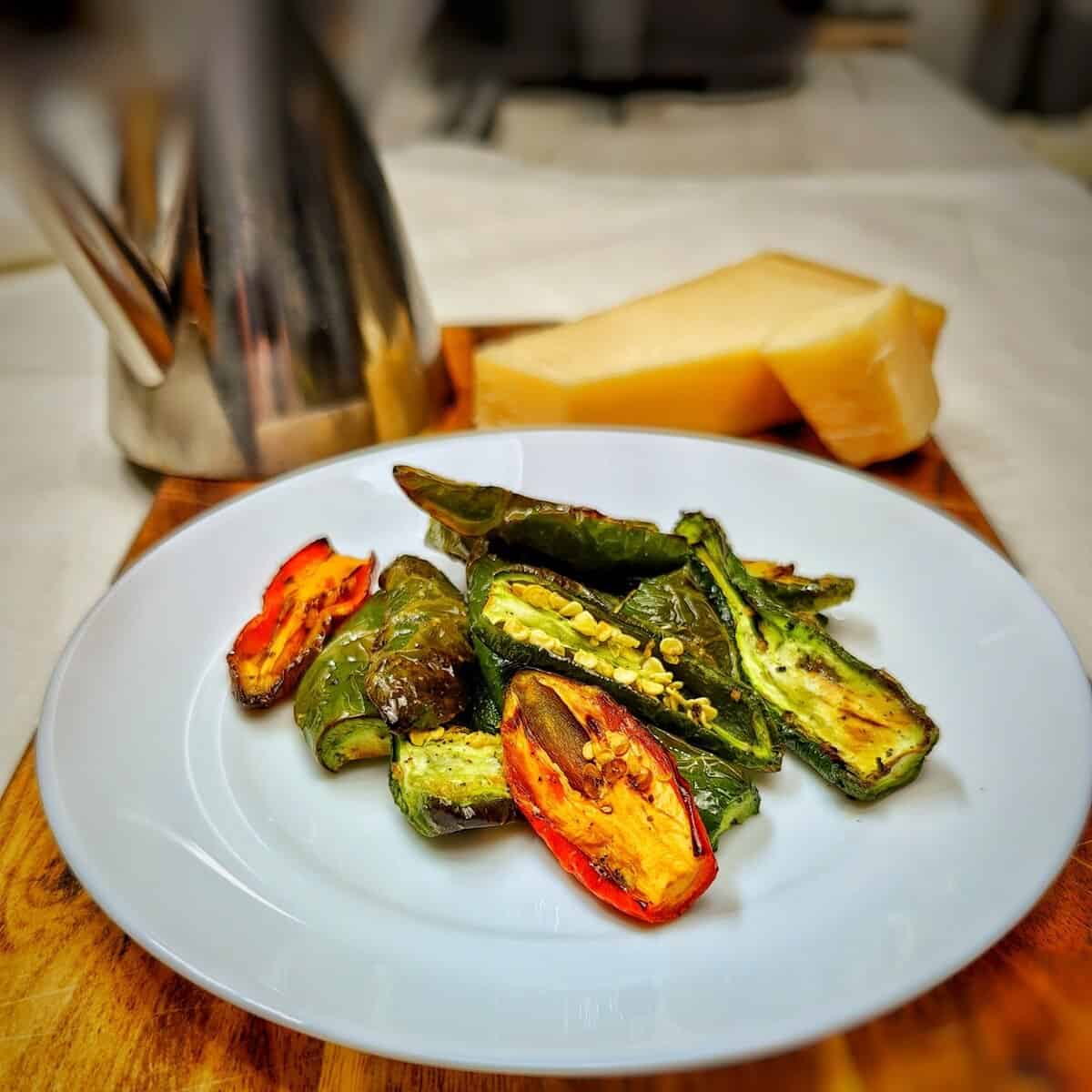 roasted jalapenos in air fryer with cheese