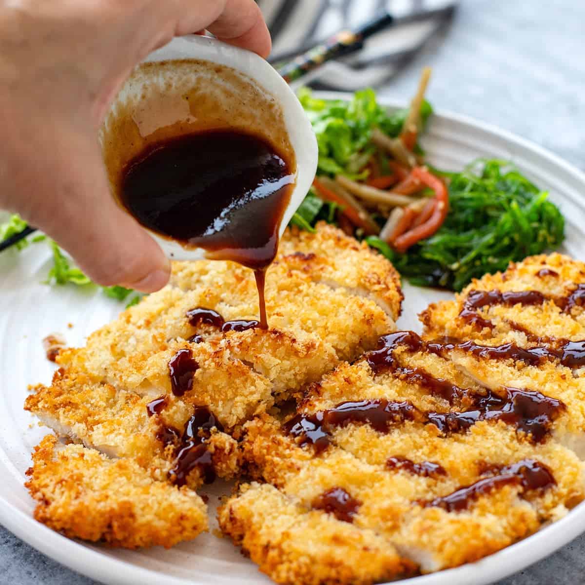 air fryer chicken katsu sauce