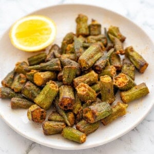 air fryer okra beans