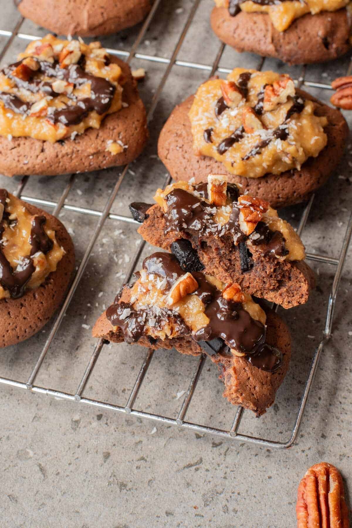 german chocolate cookies
