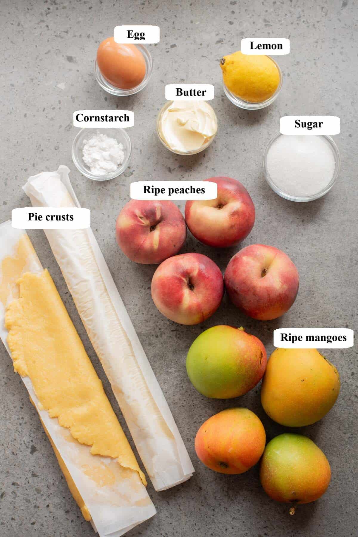 mango peach pie ingredients list