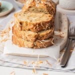 toasted coconut banana bread