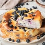 blueberry basque cheesecake