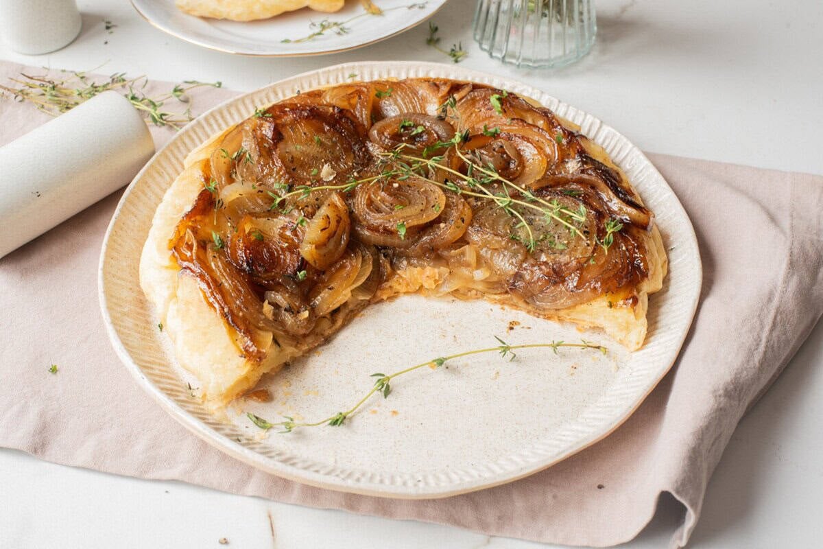 onion tarte tatin