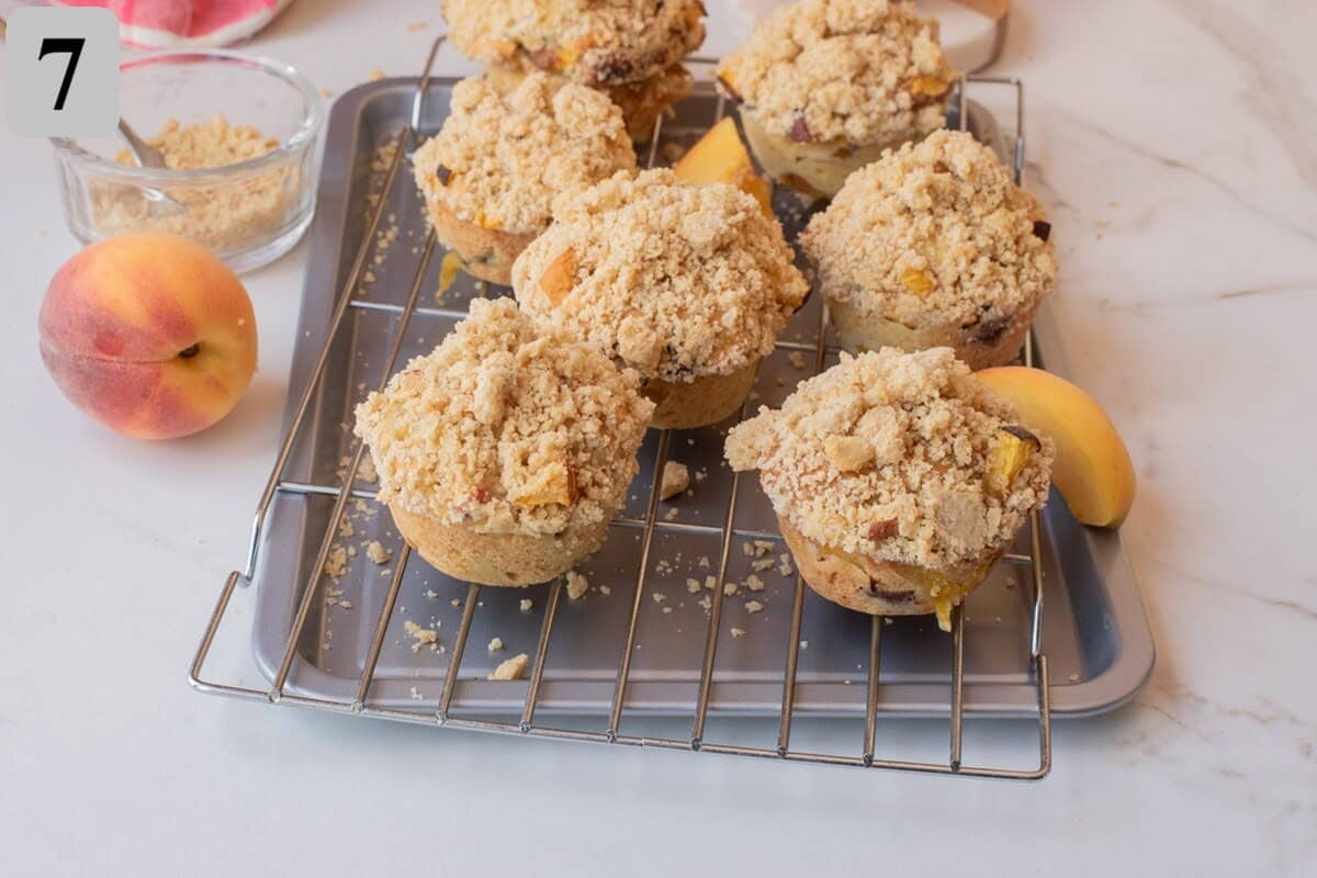 Let the muffins cool in the pan