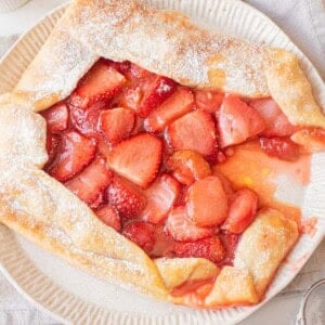 strawberry galette
