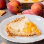 no-bake peach icebox pie