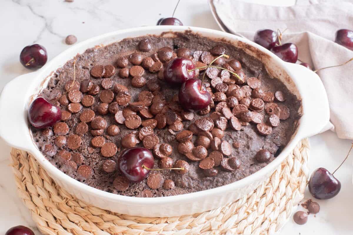 cherry chocolate dump cake