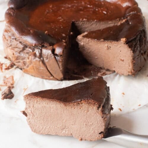 chocolate basque cheesecake