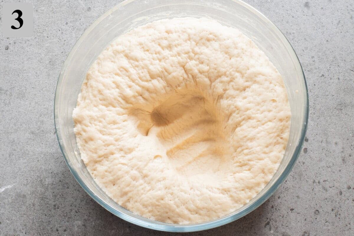 punch the dough to remove a bit of air