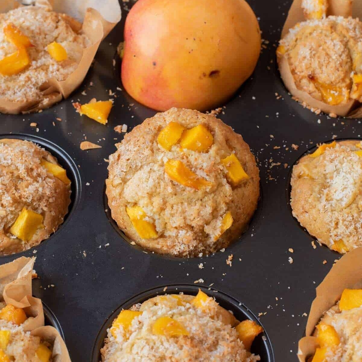 coconut mango muffins