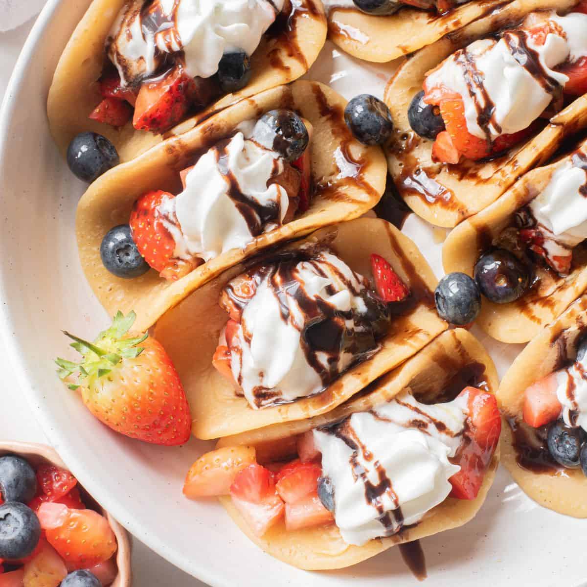 Pancake tacos final product