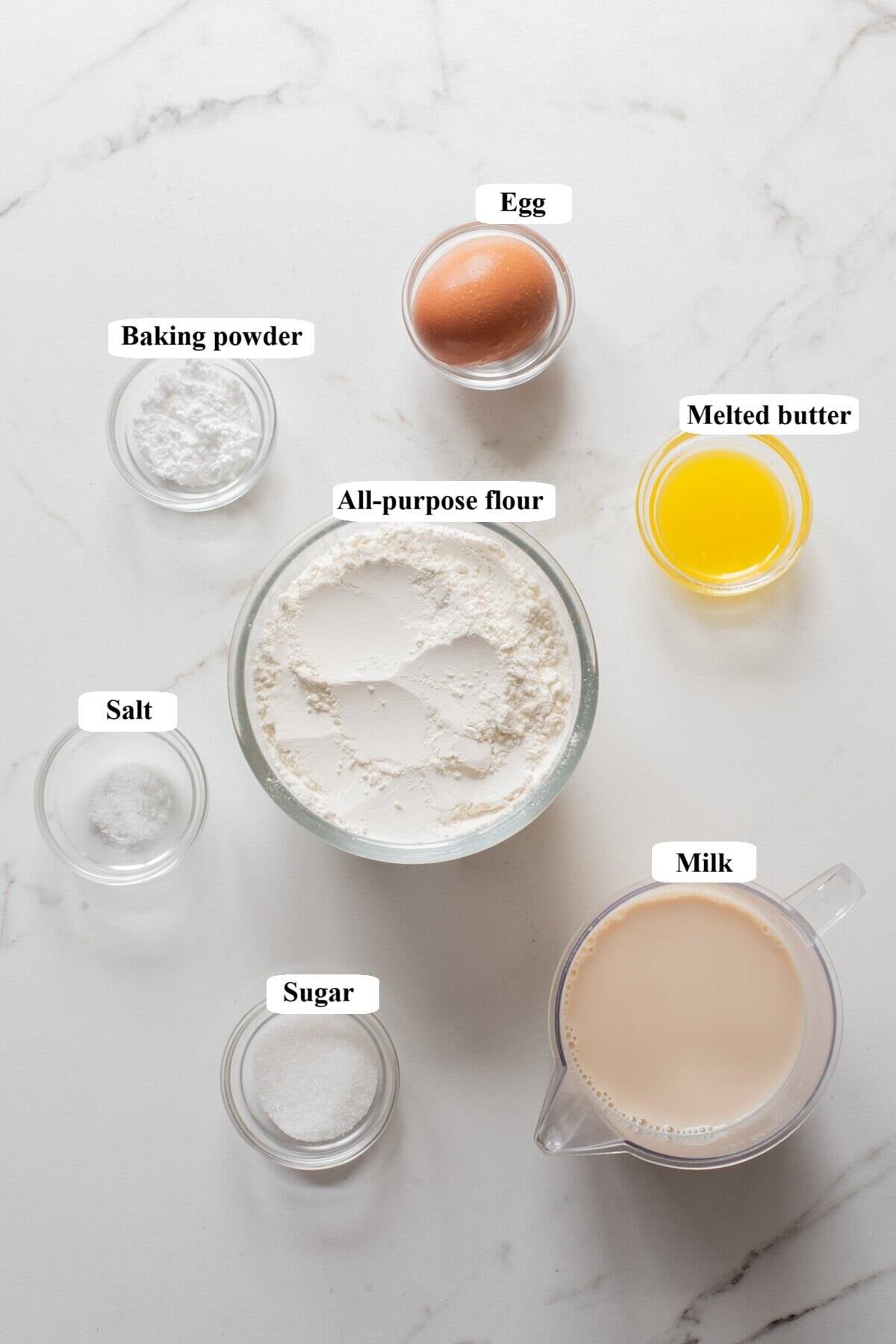 pancake tacos -ingredients list