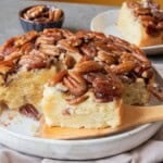 upside down pecan cake