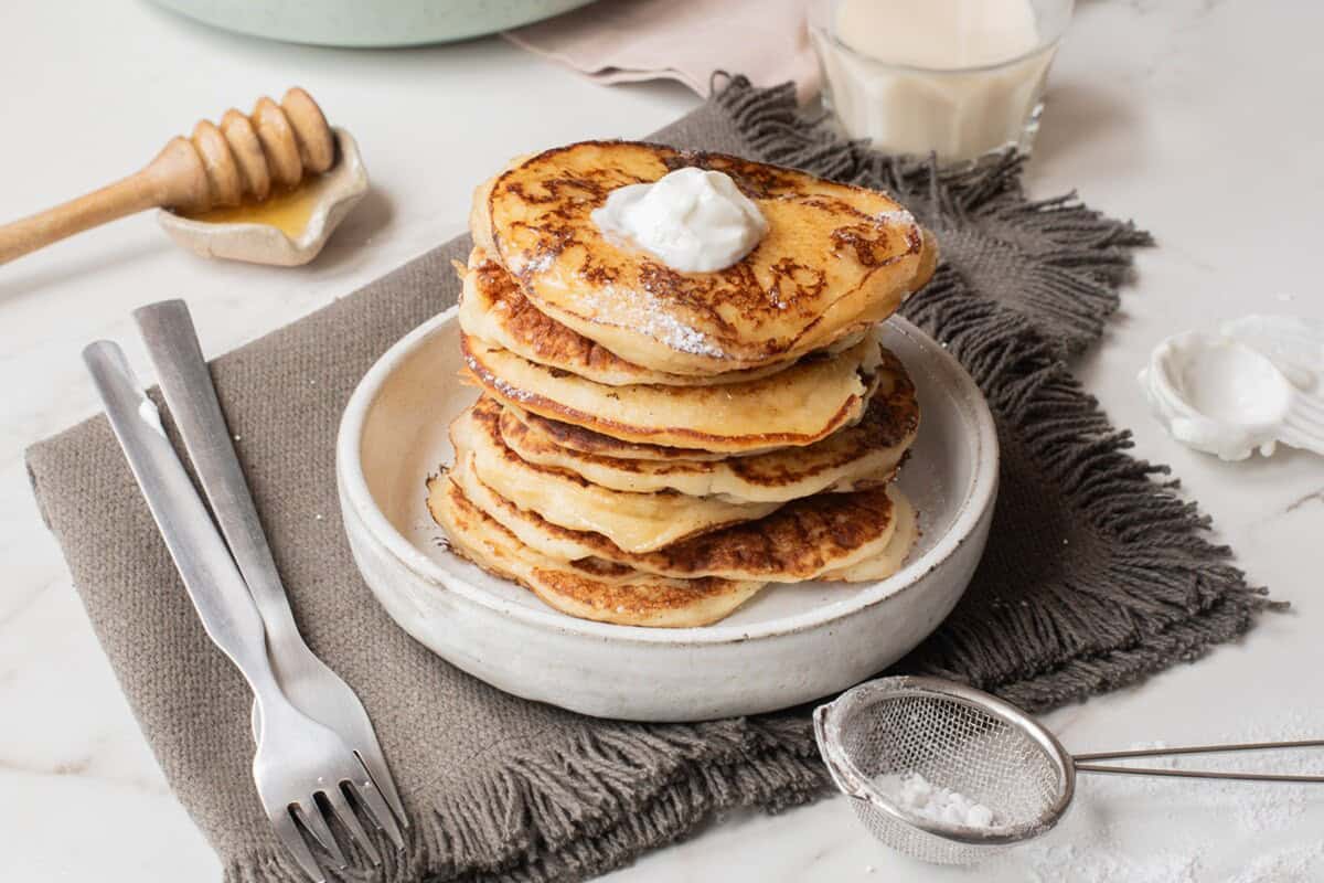 cottage cheese pancakes recipe no eggs with Greek yogurt