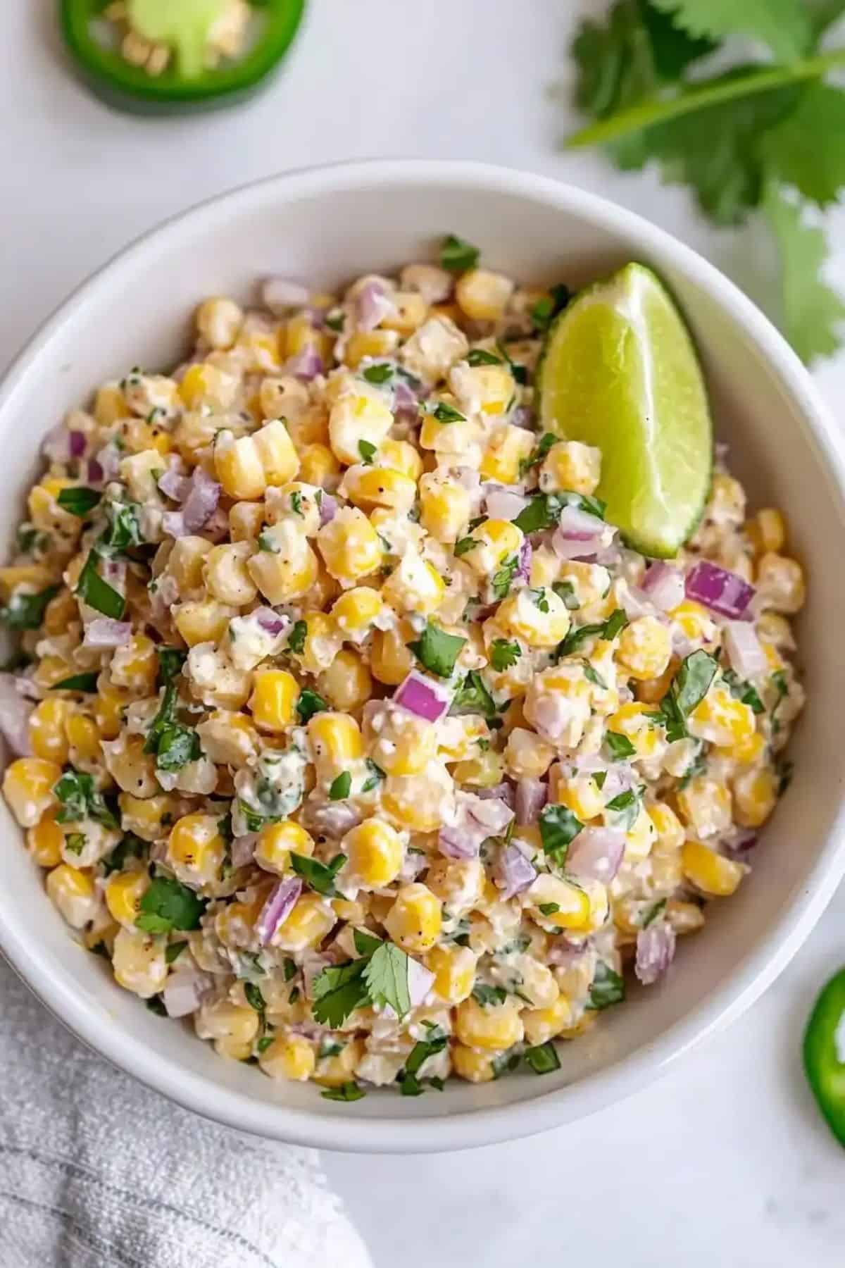 Delicious Street Corn Salad with Greek Yogurt