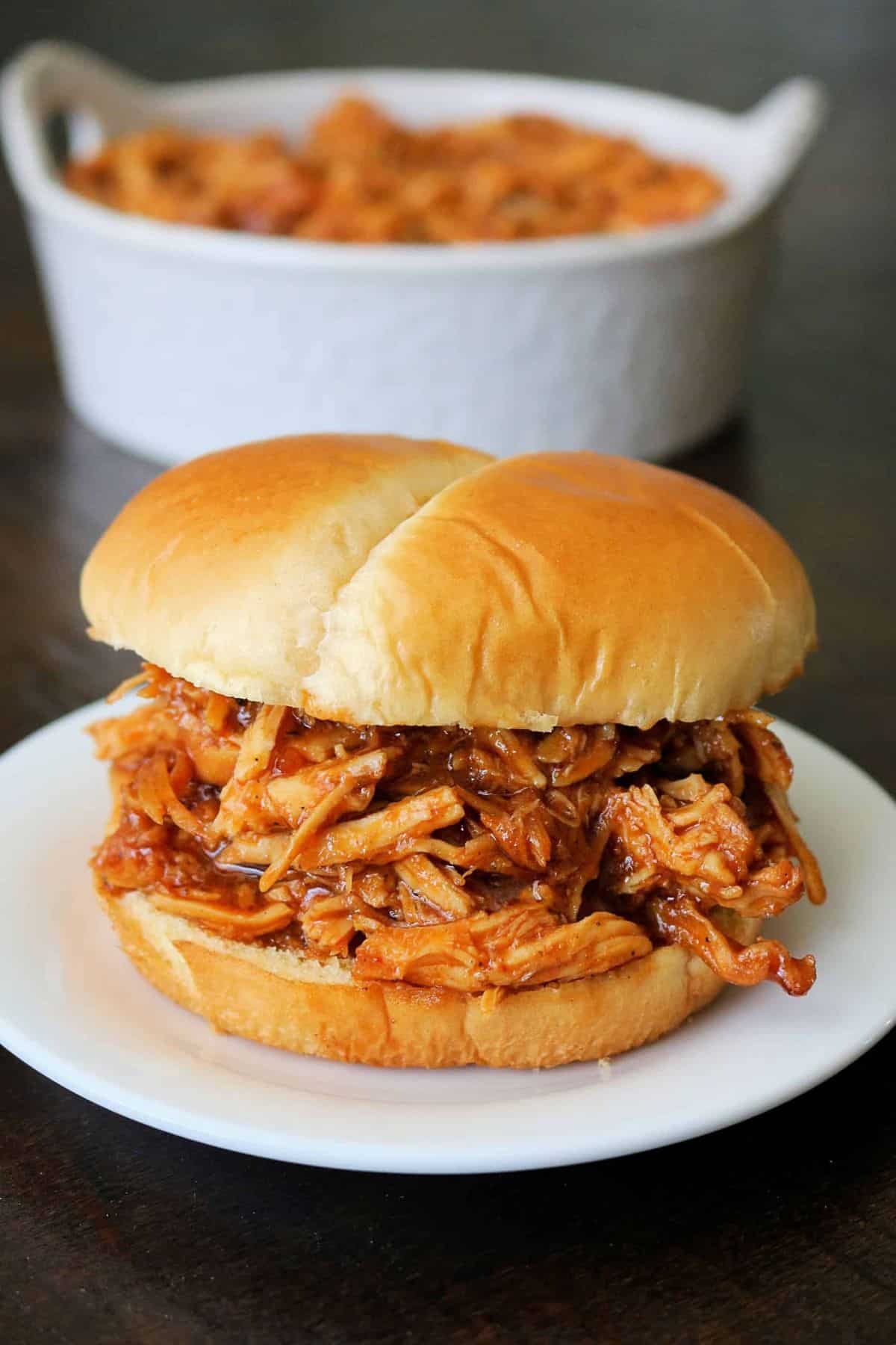The Best Crockpot BBQ Chicken (Easy Pulled Chicken)
