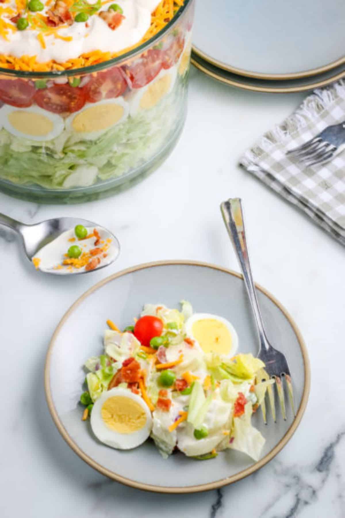 Traditional 7 Layer Salad Recipe