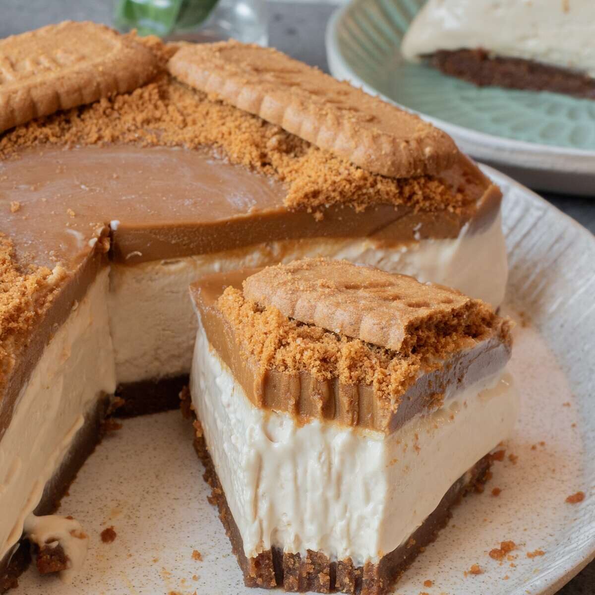 no bake biscoff cheesecake