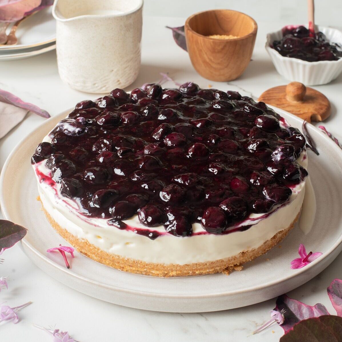 no-bake mascarpone cheesecake