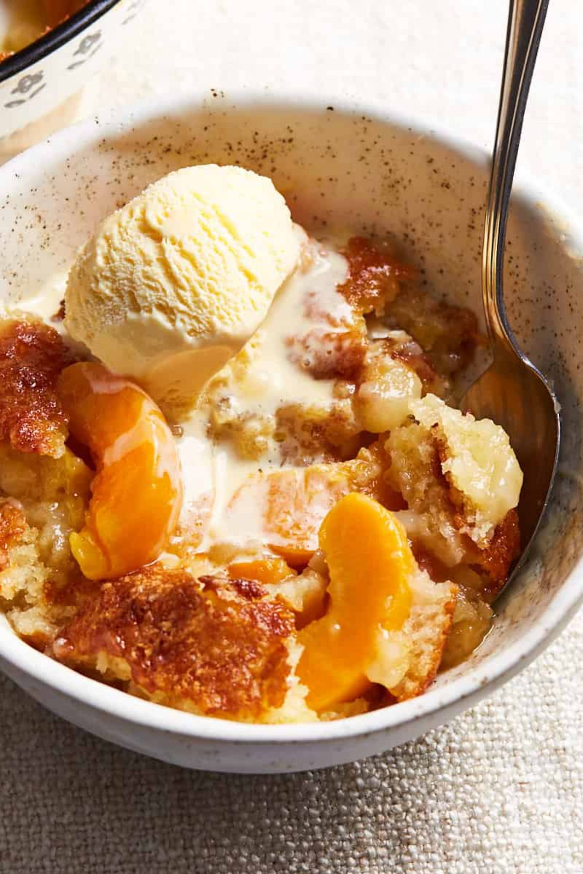 Easy Air Fryer Peach Cobbler