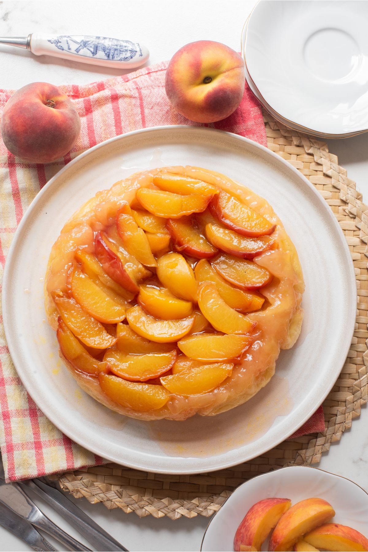 Peach Tarte Tatin
