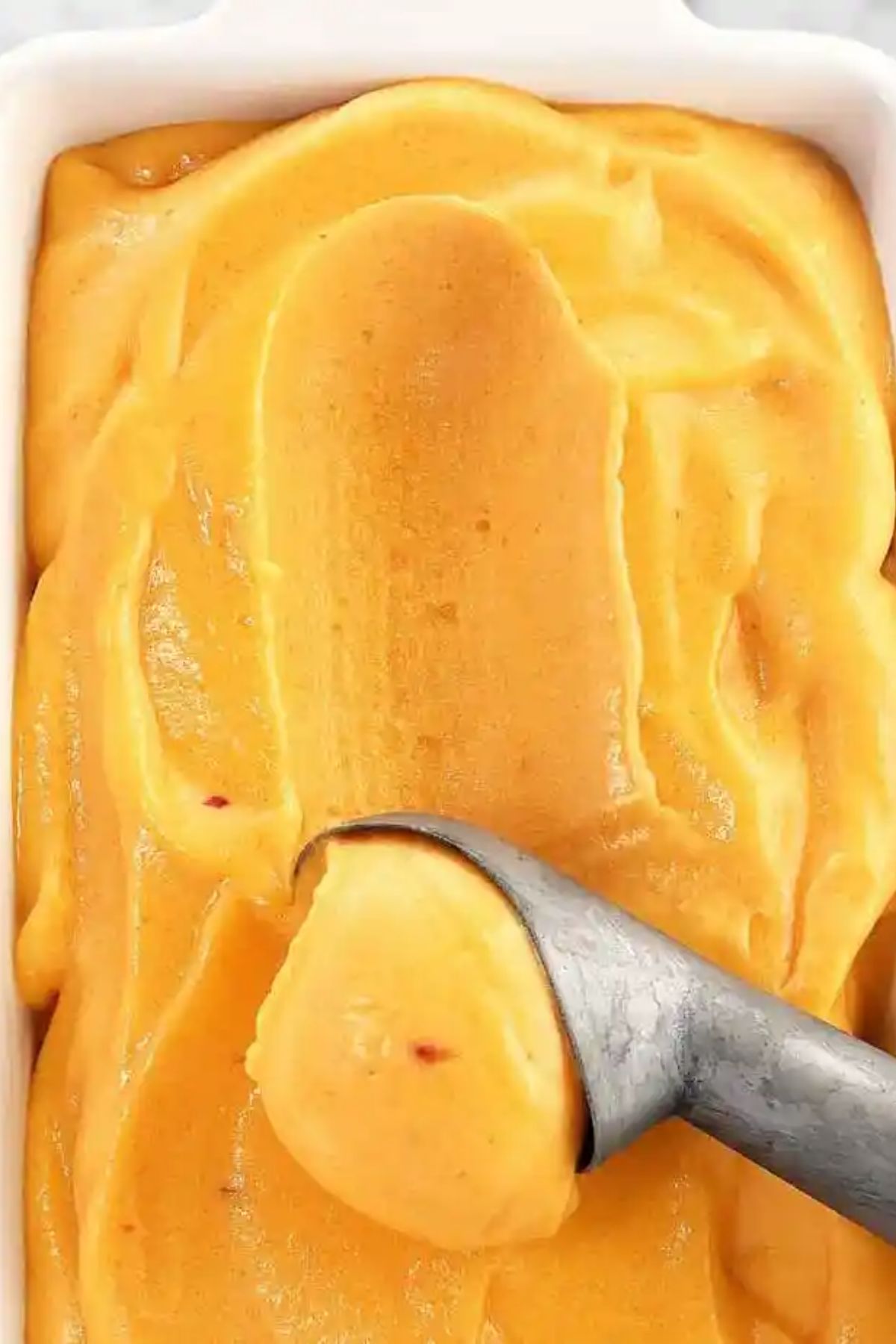 The Best Peach Sorbet