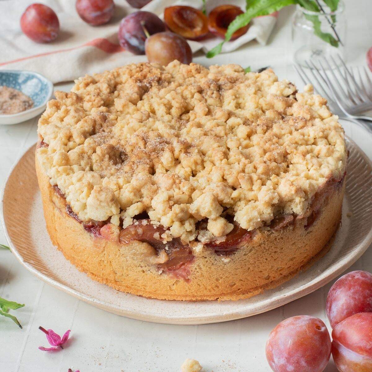 german plum cake pflaumenkuchen