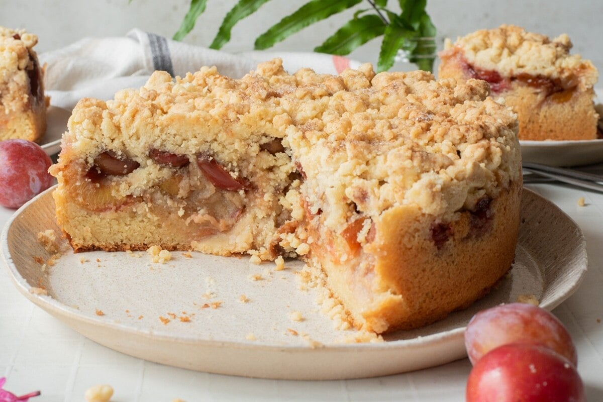 german plum cake pflaumenkuchen